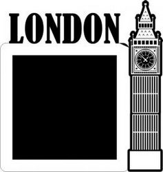 Clock Shaped Picture Frame In London England Free DXF File