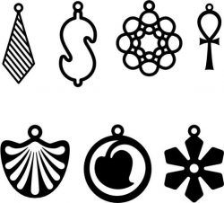 The Earrings Look Unique And Fancy Free DXF File