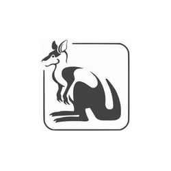 Kangaroo Logo Free DXF File