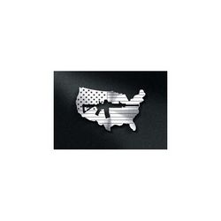 Us Flag With A Gun Cut Out Free DXF File