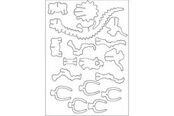 Brontosaurus Puzzle -3mm Free DXF File