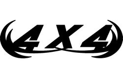 Four By Four Badge Free DXF File