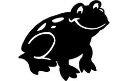 Frog Silhouette Free DXF File
