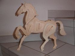 Horse Wooden Free DXF File