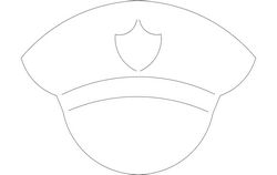 Police Hat Free DXF File