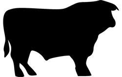 Silhouette Bull Free DXF File
