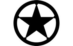 Texas Star Free DXF File