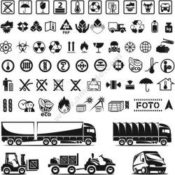 Delivery Icons Set Free DXF File