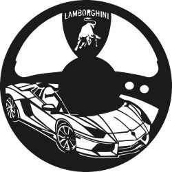 Lamborghini Super Sports Watch Free DXF File
