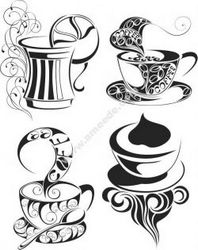 Coffee Icon Free DXF File
