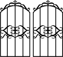 Form Iron Door Shaped Crown Download For Laser Cut Plasma Free DXF File