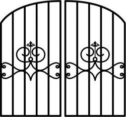 Iron Fence Gate Download For Laser Cut Plasma Free DXF File