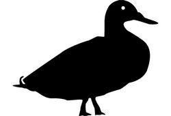 Animals Duck Silhouette Free DXF File