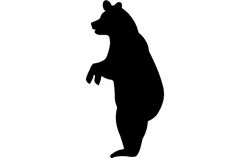 Bear Standing Free DXF File
