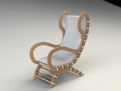 Chair 3 Fixed Clean Filat Free DXF File