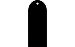 Curved Bookmark Free DXF File