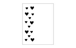 Heart Card Front Free DXF File