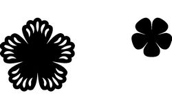 Punched Flower Free DXF File