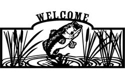 Welcome Sign Free DXF File