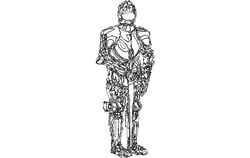 Armor Suit Free DXF File
