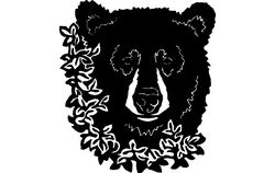 Bear Flower Free DXF File