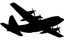 c-130 Silhouette Free DXF File