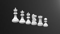 Chess Game Knight Free DXF File