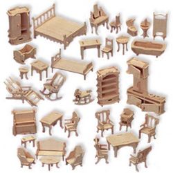 Doll House Furniture Free DXF File