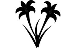 Lillies Free DXF File