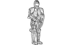 New Armor Suit Free DXF File