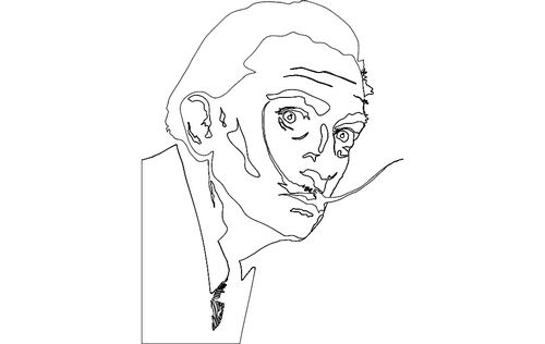 Salvador Dali Free DXF File