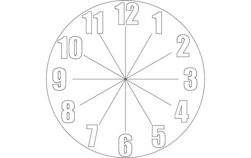 Clock Free DXF File