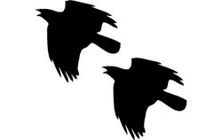 Crow Flying Free DXF File