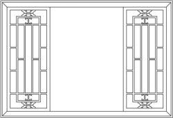 Back Door Frame Partition Garden For Laser Cut Cnc Free DXF File