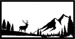 Independent Deer In The Forest For Laser Cut Plasma Free DXF File