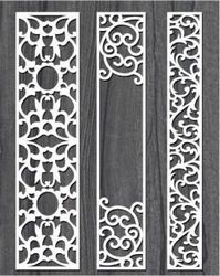 Screen Style Vertical Column For Laser Cut Cnc Free DXF File