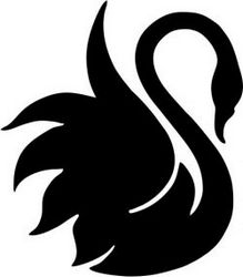 Swan Icon For Laser Cut Plasma Free DXF File