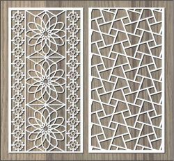 Broken Glass Pattern Wall Flower Pattern For Laser Cut Cnc Free DXF File