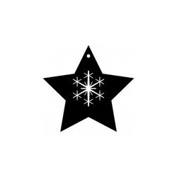 Snowflake Star Free DXF File