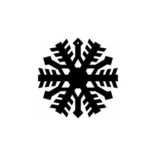 Snowflake Circle Free DXF File