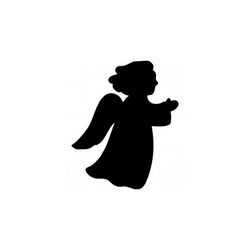 Silhouette Of Angel Free DXF File