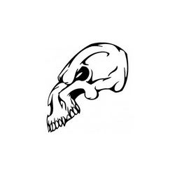 Horror Skull Animal Head 017 Free DXF File