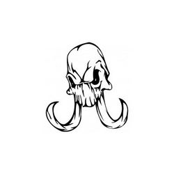 Horror Skull Bird Head 013 Free DXF File