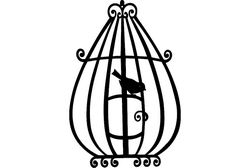 Bird Cage 3 Free DXF File