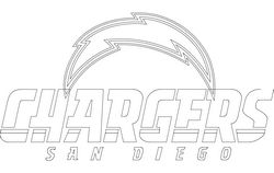 Chargers Logo Free DXF File