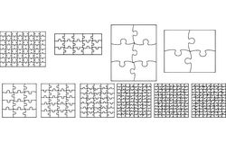 Jig Saw Puzzle Free DXF File