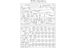 p301 Spitfire Flat 2 Free DXF File