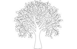Tree Of Life Full Carve Free DXF File