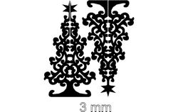 Tree Stand Pair Free DXF File