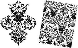 Baroque Floral Pattern Free DXF File